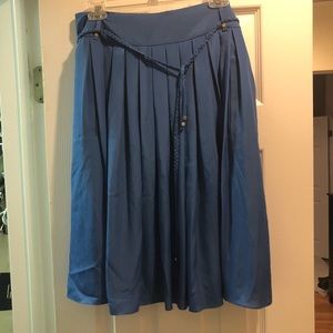 Tahari French blue A-line skirt